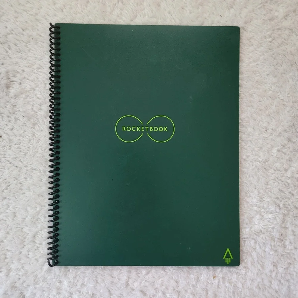 Rocketbook Core Smart Reusable Notebook Dot Grid Forest Green Spiral Bound‎